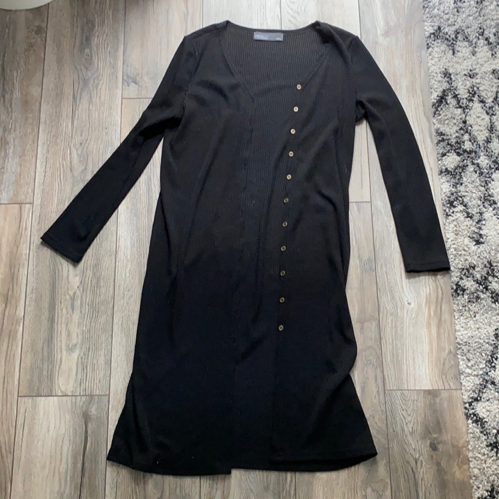 Black long cardigan